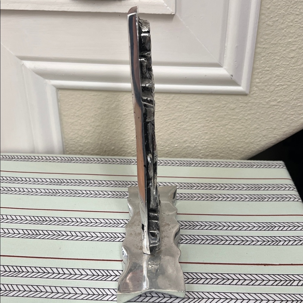 Sold Mercari Aztec-Inspired Pewter God Standing Figure Sculpture - Picture 6 of 6